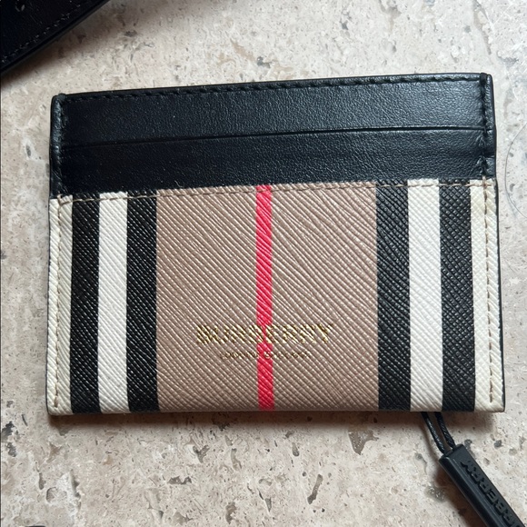 Burberry Louise Icon Stripe Bag + Matching Card Holder - Picture 9 of 14